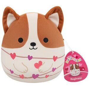 026 Squishmallows Valentine Reginald Corgi 5” – NEW Valentine’s Plush ❤️ 2026